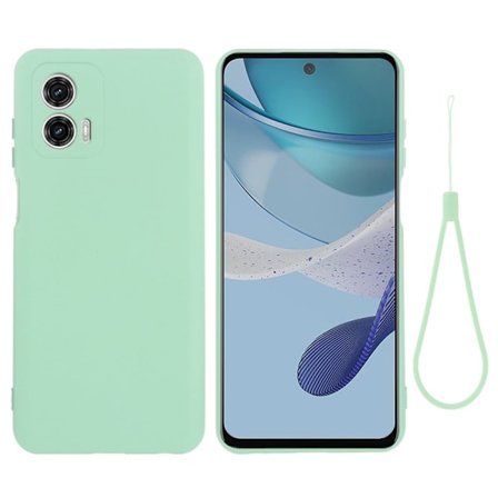 Matte Liquid silikone cover til Motorola Moto G53 - Grøn
