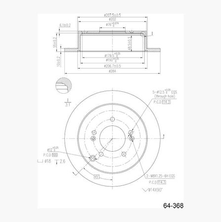 Bromsskiva - Biltema