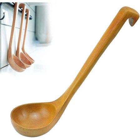 Slev trä soppkök matlagningssked naturlig träbestick sked
