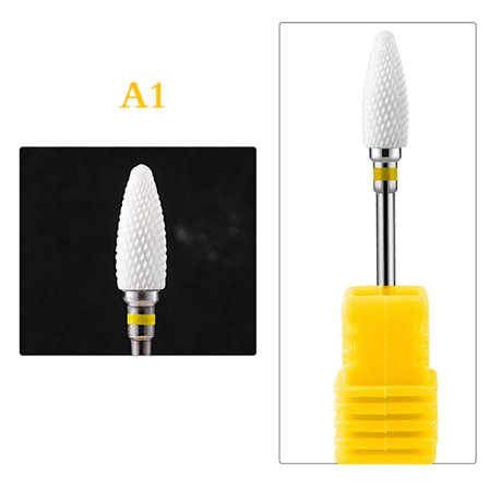 1 STK keramisk wolfram neglebor fil til elektrisk manicure