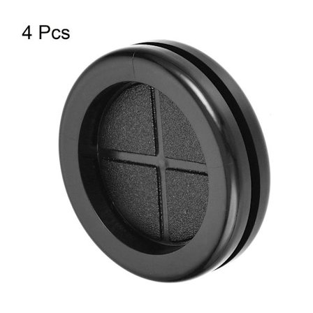 4 stk. Gummi Grommet Rund Dobbelt-Sidet Montering til Ledningsbeskyttelse