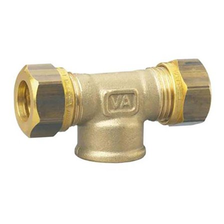 Vatette FG0376753 T-kobling 90°, innv. gjenge i midten 12 mm x G15, Installasjon