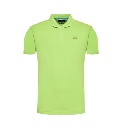 La Martina, Slim fit Polo with short sleeve Zielony, Mężczyzna, Rozmiar: M