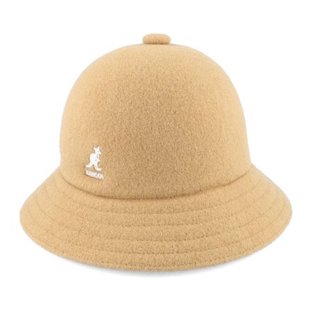 Kangol - Beige bucket Kapelusz - Wool Casual Camel Bucket @ Hatstore