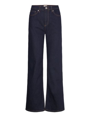 French Connection Stretch Wide Flare Denim - Navy - 38