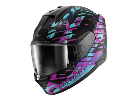 Shark D-Skwal 3 Reptaia Integralhjälm Svart/Cameleon S