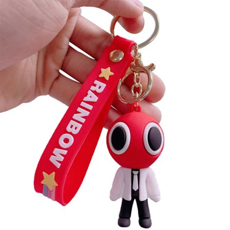 Roblox Rainbow Friends Silikon nyckelring väska hänge barngåva - spot sales