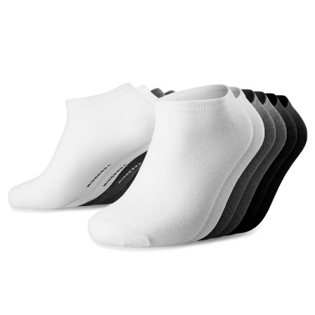 Lot de chaussettes | Set de 6 paires de socquettes monochromes pour hommes