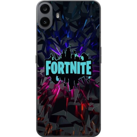 Yhteensopiva Puhelinkuori Nothing Nothing CMF Phone 1 Pelit inspiraatio abstrakti logo suunnittelu räjähtävillä muodoilla, neon valot ja dynaamine