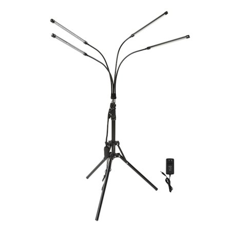 Rød terapi-enhet 660 nm 850 nm infrarød terapilampe med justerbart stativ for smertelindring i kroppen 4 hoder amerikansk kontakt 100‐240V