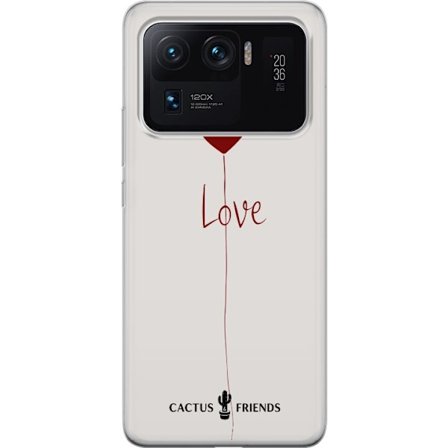 Yhteensopiva Puhelinkuori Xiaomi Xiaomi Mi 11 Ultra Cactus and Friends - Love Balloon Minimal