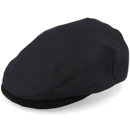 Brixton - Hooligan Baggy Reserve Snap Black Flat Cap Flatcap Black Cap - @ Hatstore
