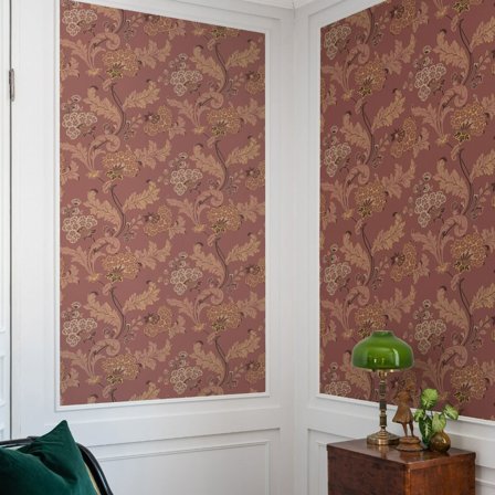 Duro Tapet, Lydias Gård 696-02 Gammalsvenska QuickUp, L, Röd, Färg & tapeter