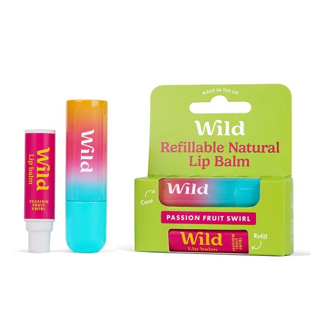 Wild Lip Balm Ombre Case Passionfruit Swirl 4,5g, Skincare, Ansigtspleje, Læbepleje