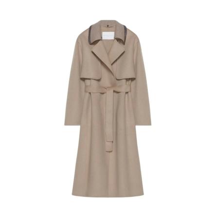 Fabiana Filippi Kappa brun, Dam Trenchcoats, Dam, Storlek: S