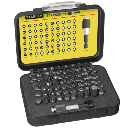 STANLEY 1-13-902 Bitssett 61 deler, Maskintilbehør & forbruk
