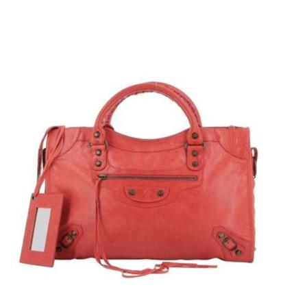 Balenciaga Vintage Pre-owned HandTas , Rood , Dames , Maat: ONE Size Vintage Tassen