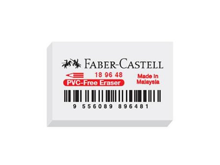FABER-CASTELL Radergummi PVC-fritt, vitt 48/fp - Lyreco - Skola och förskola - Pennor och tillbehör - Radergummi
