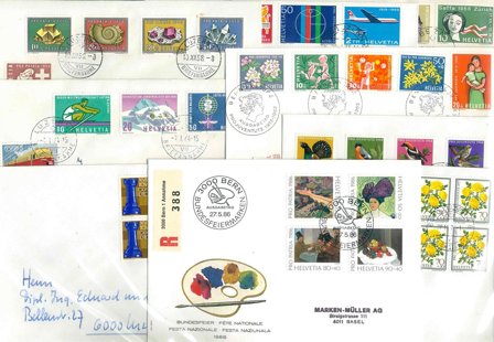 Schweiz - Dubletpakke breve