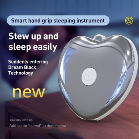 Chill Pill Device Handhållen Ergonomisk Sömnstödsmaskin Förbättra Sömn Relief Svart