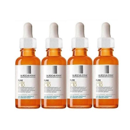 1-5x La-Roche Posay PURE VITAMIN C -seerumi, ryppyjä ehkäisevä tiiviste, heleyttävä, uudistava, antioksidantti 30 ml