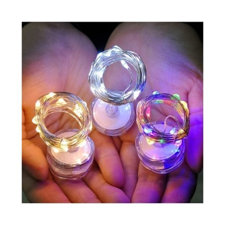 Stämningsfull ljusdekoration, 2 m, Blå