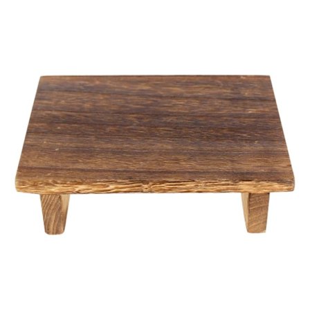 Trä Rektangel Låg Pall Kraftig Sängpall Mini Matbord Planteringskruka Doftljushållare Badrumsbricka Heminredning