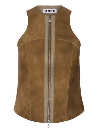 Hope | Sculpt Top Tobacco Suede | 34