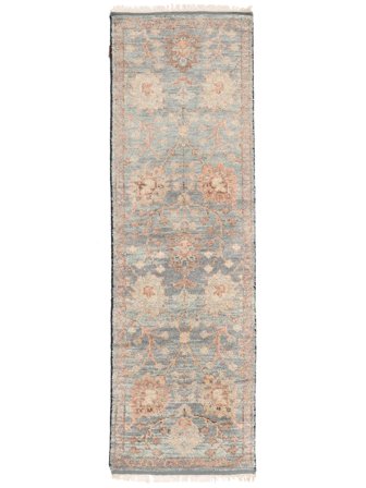Alfombra Usak Indo 78X250 De Pasillo Marrón/Naranja (Lana, India)
