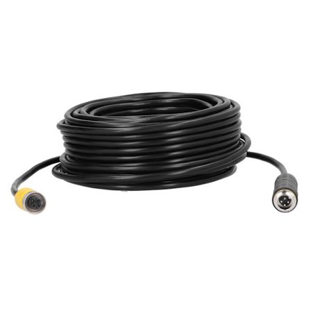 65,6ft 4-stifts bilvideo-förlängningskabel med vattentät skärmning för CCTV-backkamera lastbil släp buss