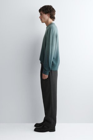 COS Homme Pull Ombré En Laine-Cachemire in Bleu