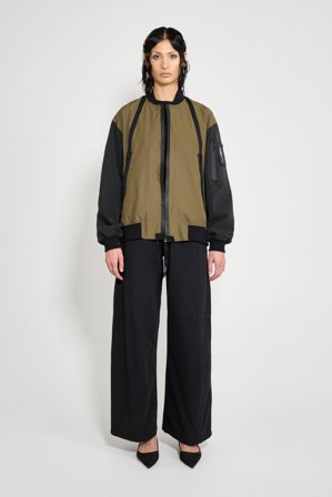 Bredsand Zip Bomber Jacket Green