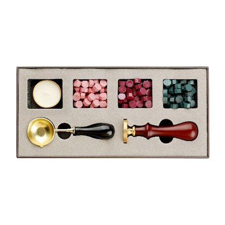 Voks Segl Stempelsett, Klassisk Vintage Segl Voks Stempelsett, Retro Segl Stempel Maker Gaveeske Sett