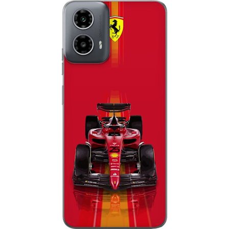 Yhteensopiva Puhelinkuori Motorola Motorola Moto G34 Ferrari Formula 1 -auto ikonisessa punaisessa muotoilussa urheilullisella tarkkuudella