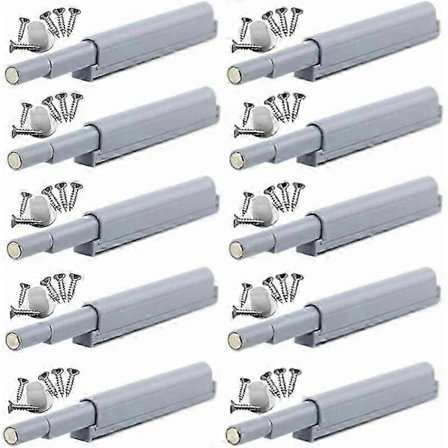Trykk for å åpne magnetiske låser Magnetiske lukninger push-open åpner og lukker døren med et enkelt trykk (10 stk) Guazhuni (FMY)