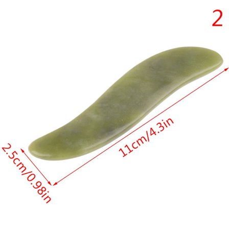 Naturlig Jade Stein Guasha Brett Kroppsmassasje Hud Ansiktsmassasje Stress Smertelindring Hudskrape Helsevesen Hot