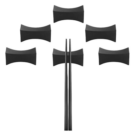 10 ST Ätpinnehållare Aluminiumhållare Svart Matbord Bestick Tallrik Set Restaurangtillbehör