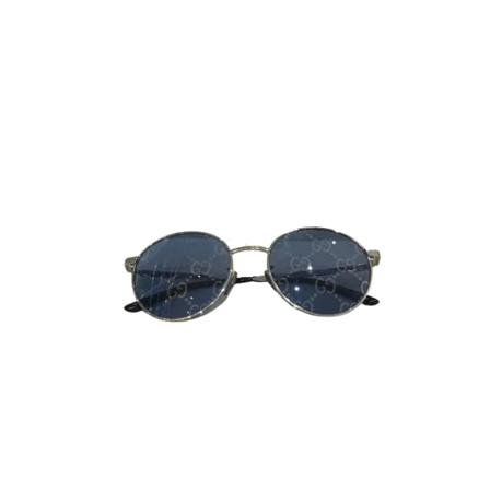 Gucci Vintage, Pre-owned Sunglasses Blauw, Dames, Maat:ONE Size,Zilver