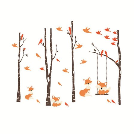 1 stk. Skog Tegneserie Dyretapet