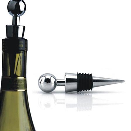 Stilren Vinkork I Silverfärg