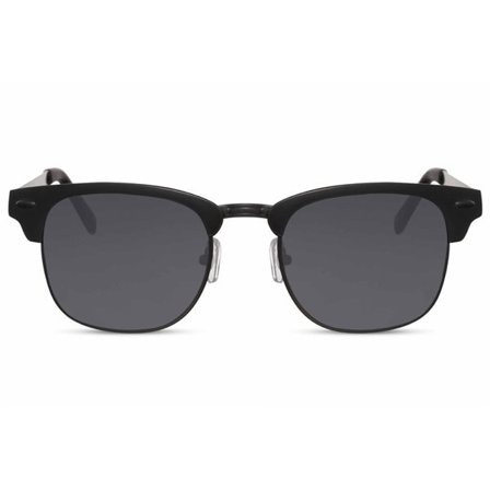 Solglasögon med svart halvbåge & svart lins