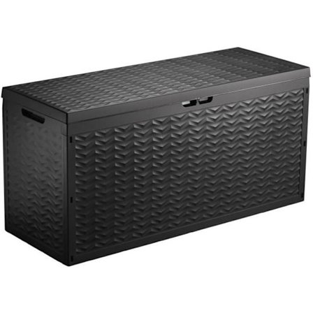 TOOD Resin förvaringsstam/kista 330 L - 120 x 45 x 60 cm - Antracitgrå
