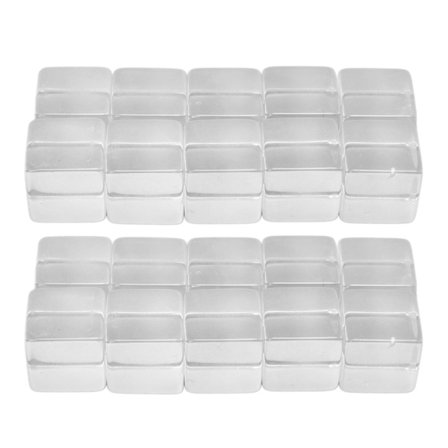 20 stk Gennemsigtige Terninger DIY Håndværk Udvikle Kreativitet Blanke Terninger Undervisningshjælpemidler Terninger til Brætspil