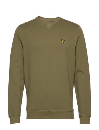 Crew Neck Sweatshirt Sweat-shirt Tröja Grön Lyle & Scott