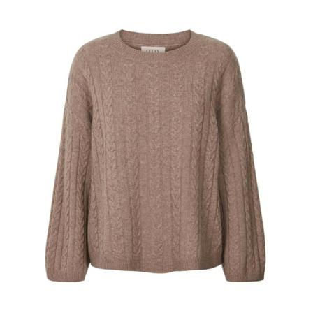 O'tay, Sweater Bruin, Dames, Maat:L,wol
