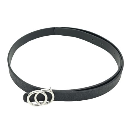 Complement Bälte 1,8 Cm Brett Med Dubbla Cirklar Skärp Dam Svart S