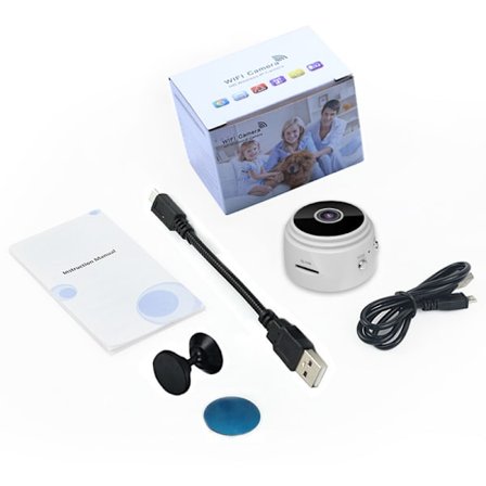 1x Trådløst utendørskamera, fuglekasse med 720p kamera nattversjon Wifi-kamera, hvit