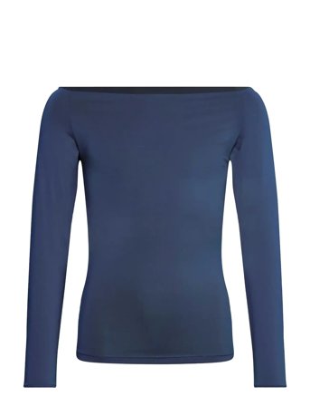 Rosemunde Kids Rkbillie Ls Off Shoulder T-Shirt - Navy - 152