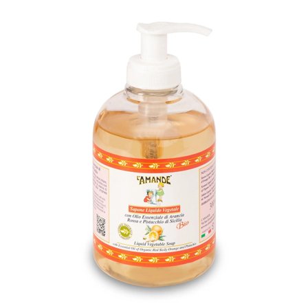 L'amande Sapone Liquido Arancia Rossa E Pistacchio di Sicilia