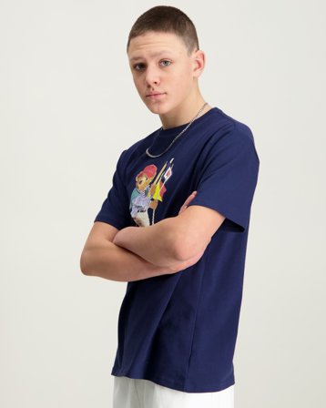 Polo Ralph Lauren Polo Bear Cotton Jersey Tee Blå T-shirts Kille - Kids Brand Store